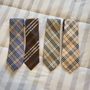 Burberry Collection - Men's Silk Ties - Lot of 4 - As shown